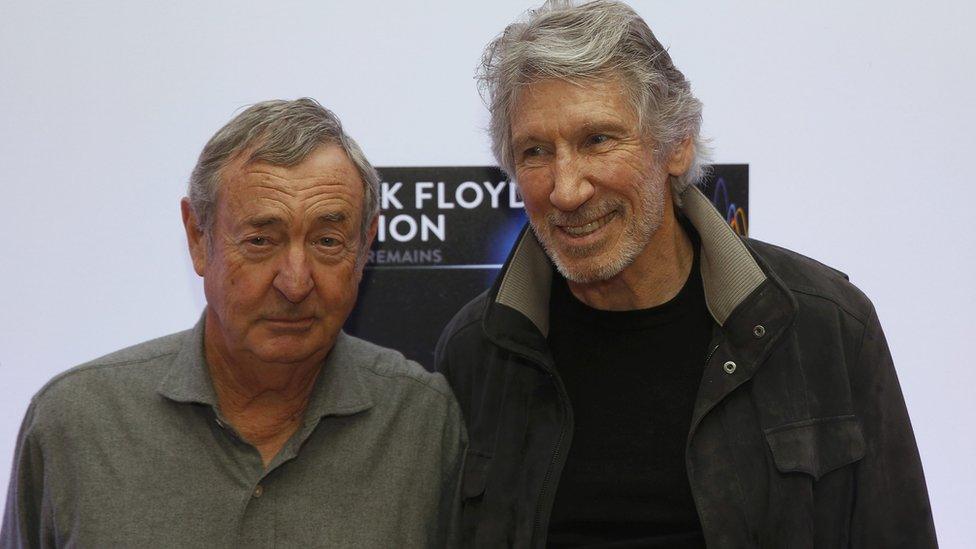 Pink Floyd's Nick Mason, alongside Roger Waters