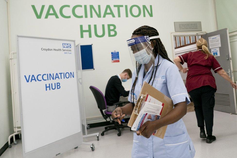 Croydon University Hospital vaccination hub