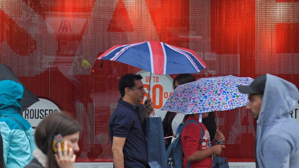 Shoppers on Oxford Street