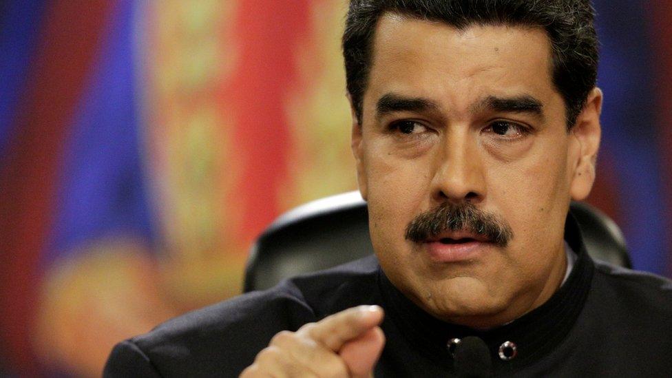 Venezuelan President Nicolas Maduro talks at a news conference at Miraflores Palace in Caracas, Venezuela, June 22, 2017