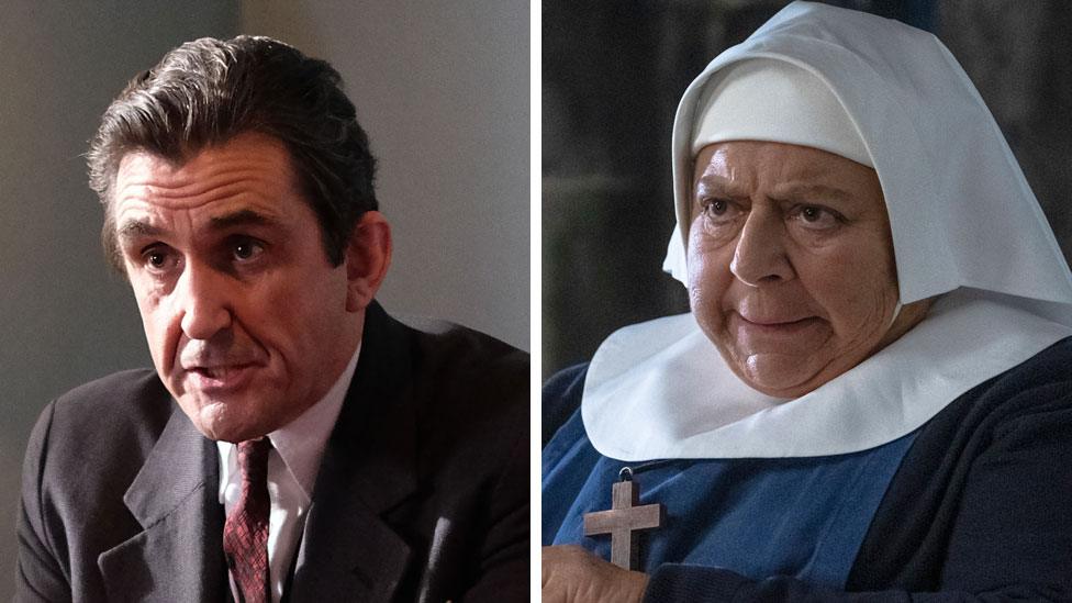 Stephen McGann and Miriam Margolyes in Call the Midwife