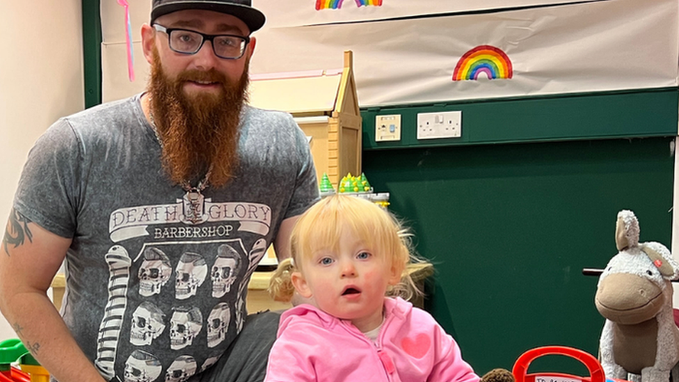 Father and daughter at GrowBaby in Chelmsford