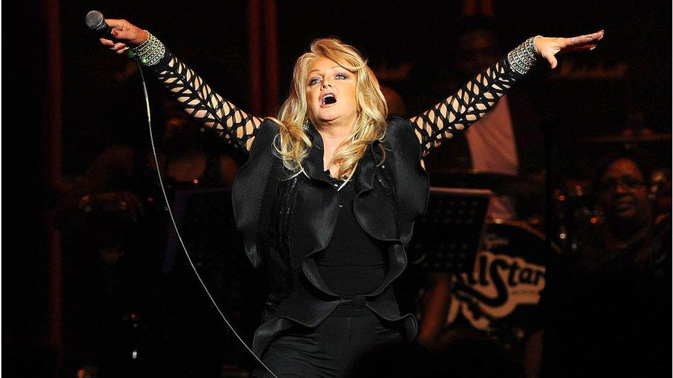 Bonnie Tyler at the Women Of Rock Charity Concert at the Royal Albert hall on 01 November 2009