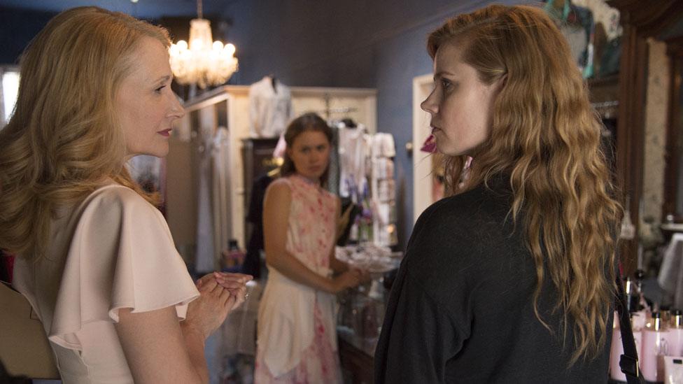 Amy Adams and Patricia Clarkson with Eliza Scanlen in Sharp Objects