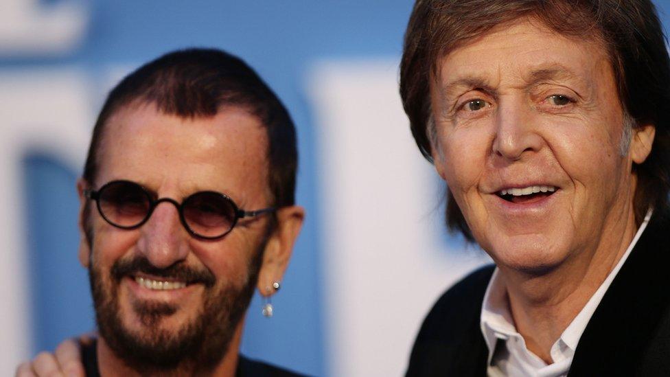 Sir Ringo Starr and Sir Paul McCartney