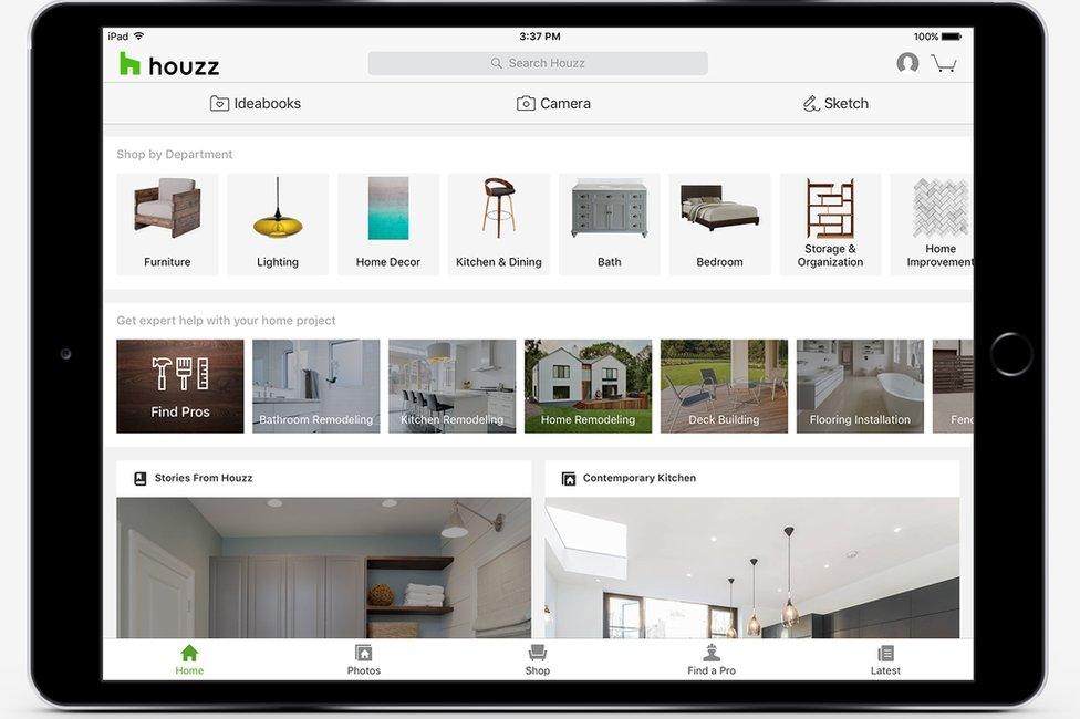 Houzz website