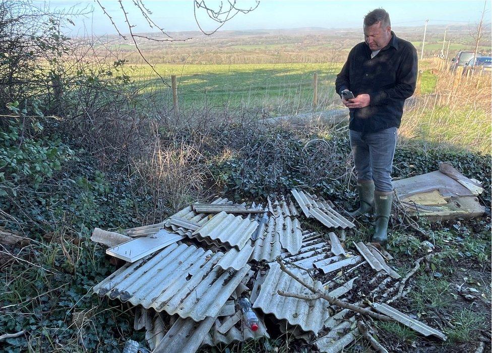 Martin Montague set up a website where people can report fly-tipping