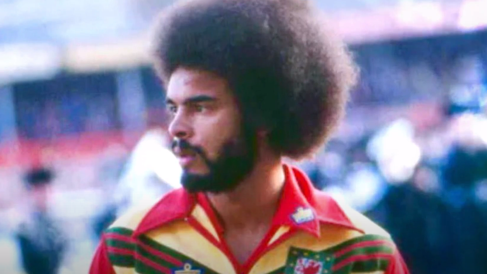 George Berry appearing for Wales in the 1970s