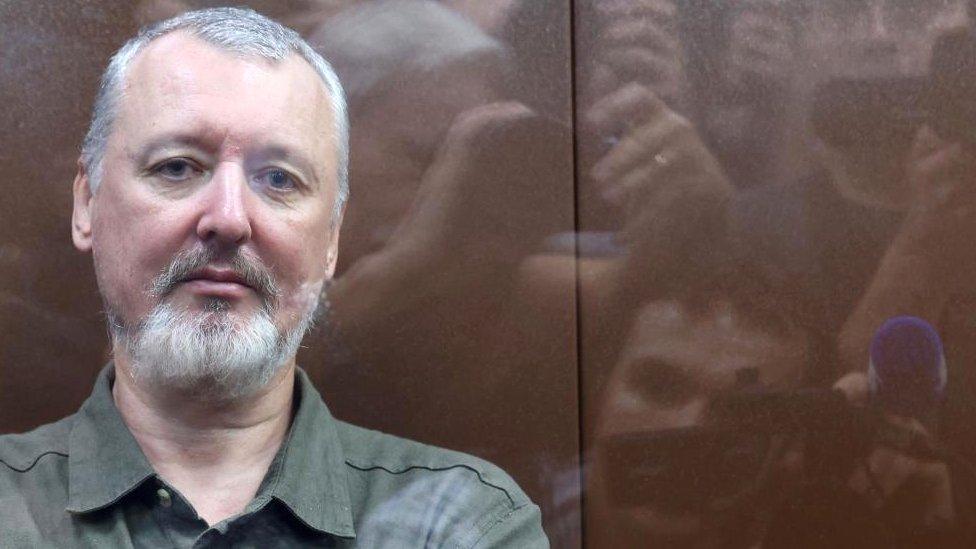 Russian nationalist Kremlin critic and former military commander Igor Girkin appears in court in Moscow