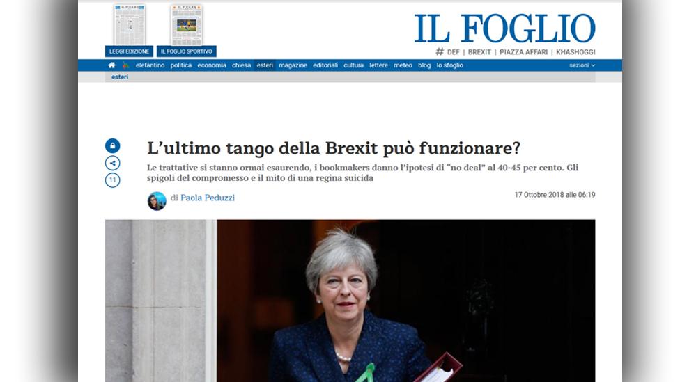 Italian website Foglio