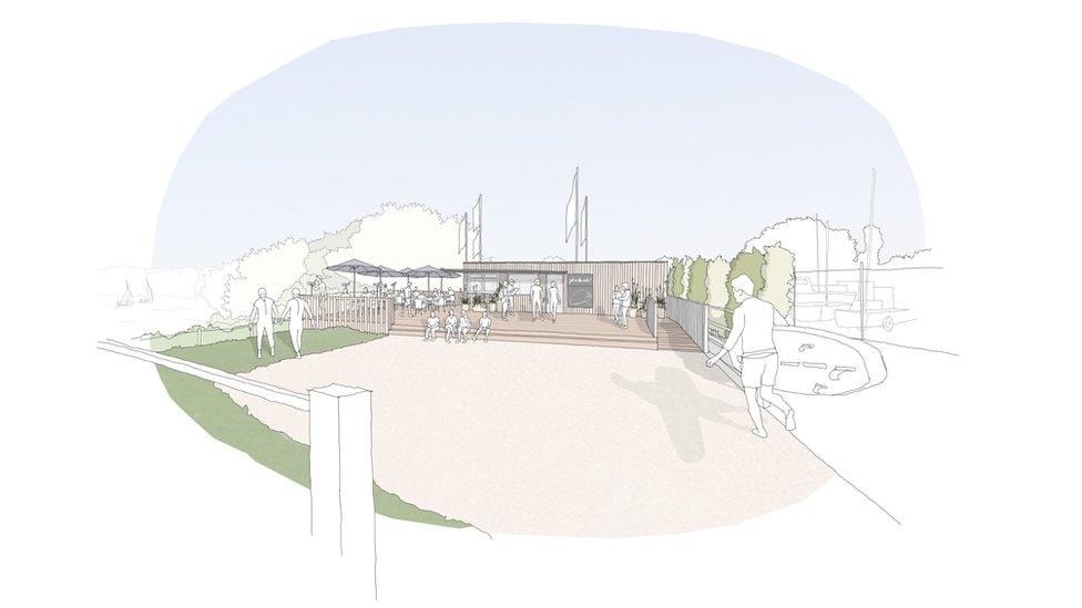 Artist's impression of the site