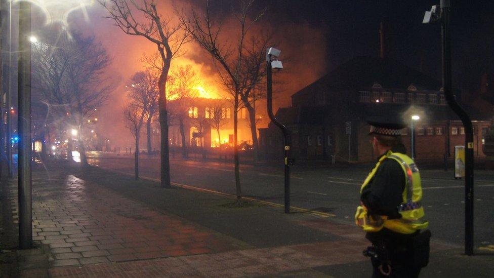 Lords Tavern fire in Barrow