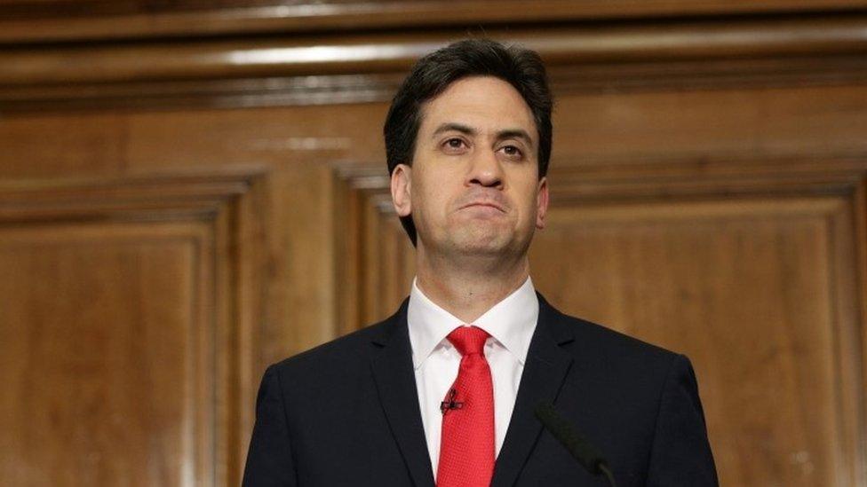 Ed Miliband as he stepped down as leader of the Labour party