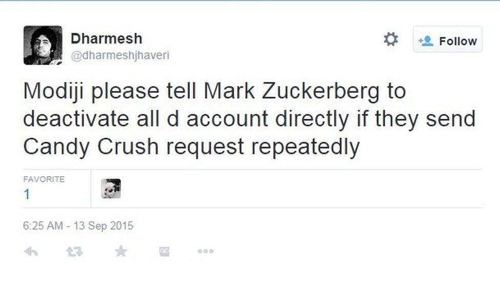 @dharmeshhjhaveri: Modiji please tell Mark Zuckerberg to deactivate all d account directly if they send Candy Crush request repeatedly