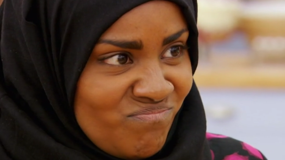 Nadiya looks angry