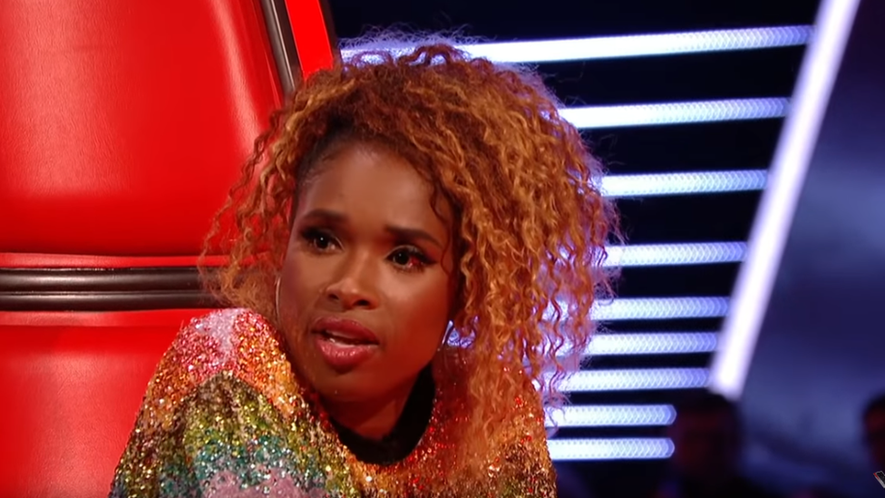 Jennifer Hudson in screengrab from The Voice