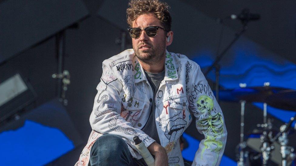 Josh Franceschi of You Me At Six performs on stage during Leeds Festival 2019