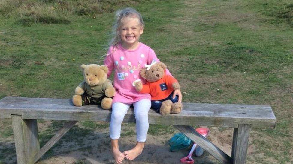 Lyla took Flossy and Hamish with her to Murlough beach in County Down