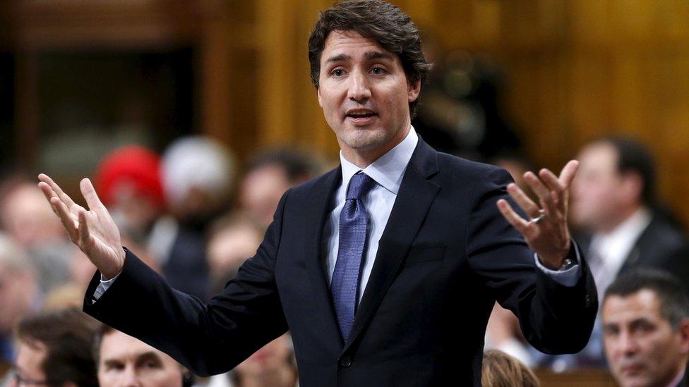 Justin Trudeau on Parliament Hill