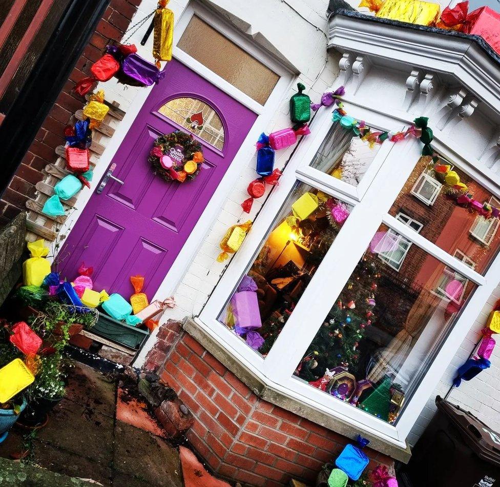 Christmas decorations in Boyce Street