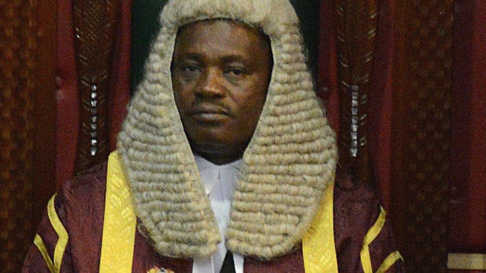 The speaker of Kenya's parliament Justin Muturi