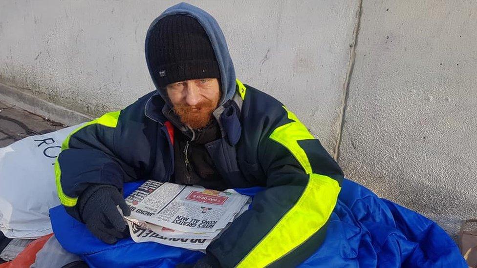 Paul, who sleeps rough