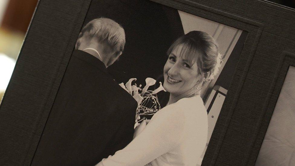 Karen Cooper with her father Hedley