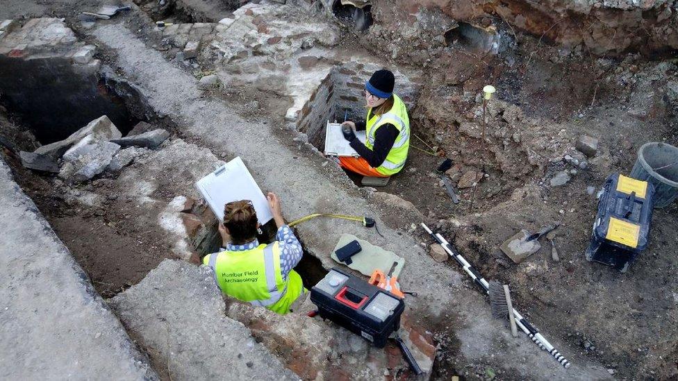 The dig at the South Blockhouse in Hull