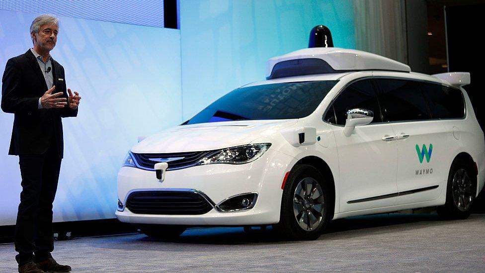 Waymo autonomous Chrysler mini-van