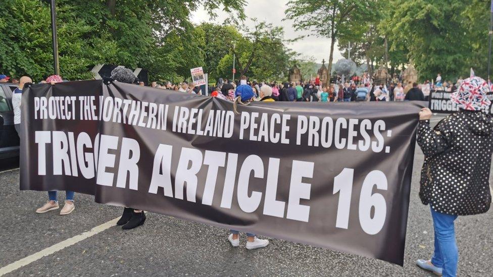 Loyalist protest Belfast