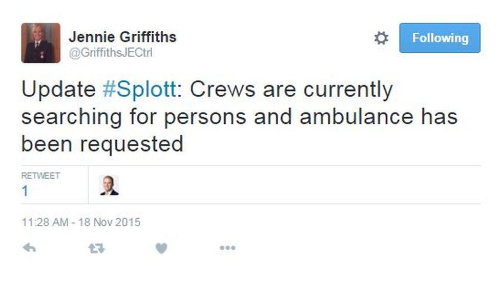 Tweet from Jennie Griffiths