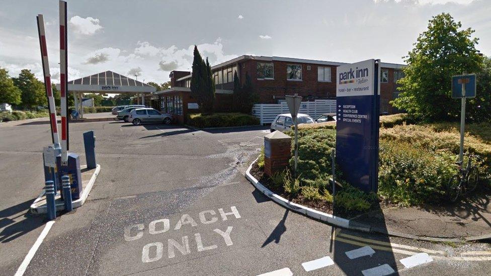 The Park Inn Hotel in Harlow