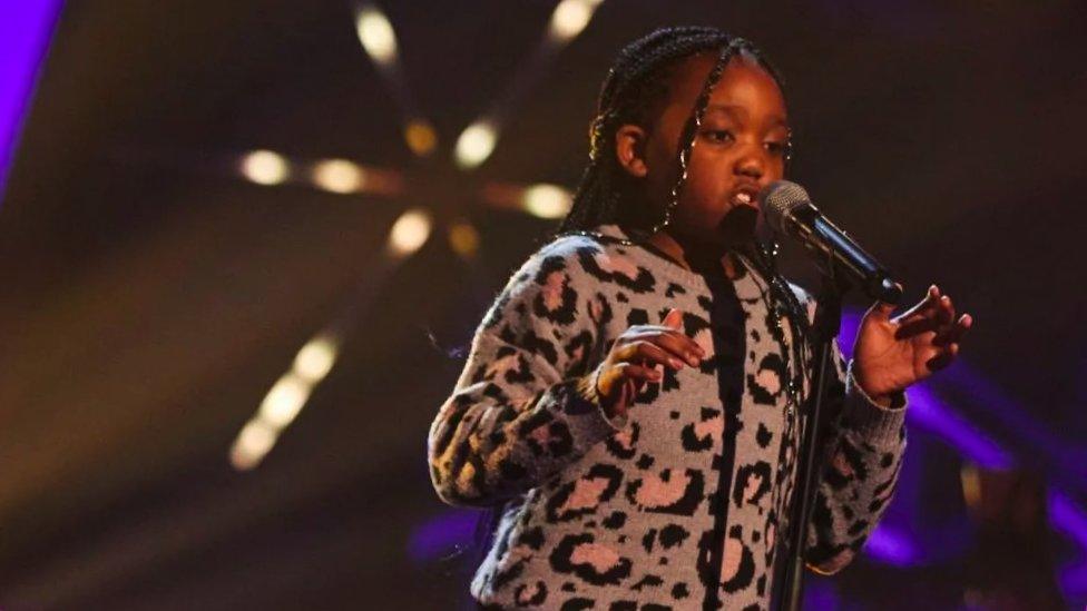 Team Pixie: 11-year-old Michaela performed Everybody's Free (To Feel Good) to get three coaches to turn for her, before choosing to go with Pixie.