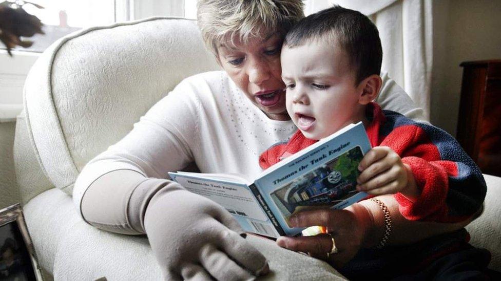 Dot Griffiths with grandson, Joe