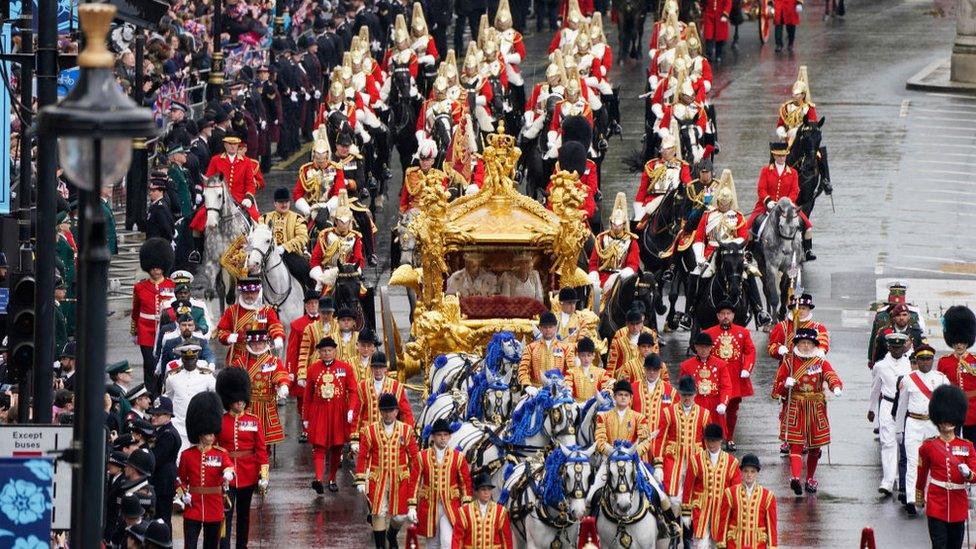 Coronation Procession through the streets of London