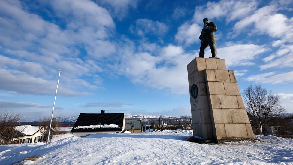 Monument to Russian soldiers in Kirkenes