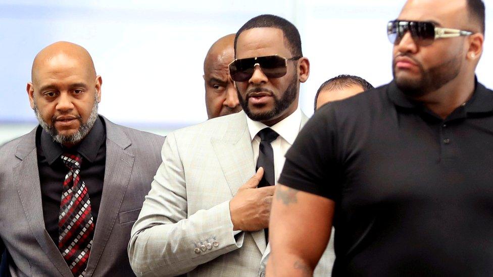 R Kelly attends a court hearing