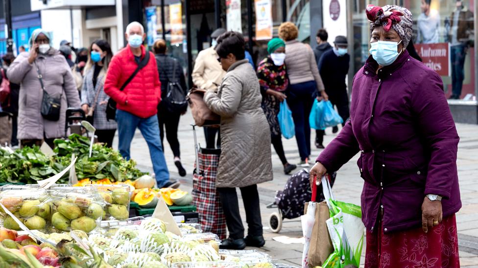 Shoppers in London