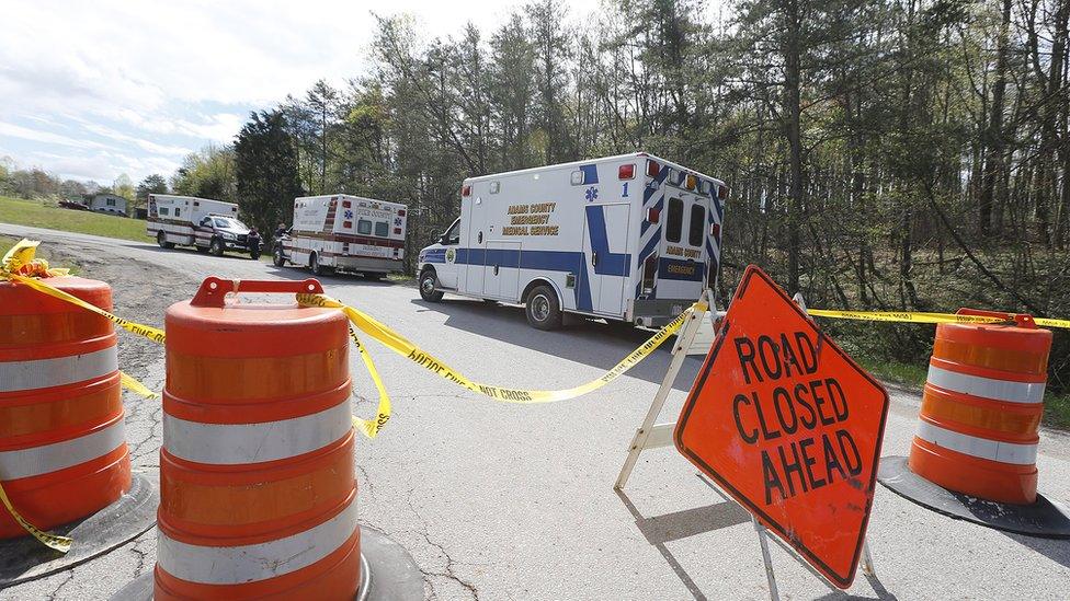 Crime Scene in Piketon, Ohio