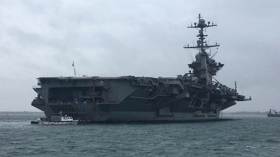 USS Harry S Truman in The Solent