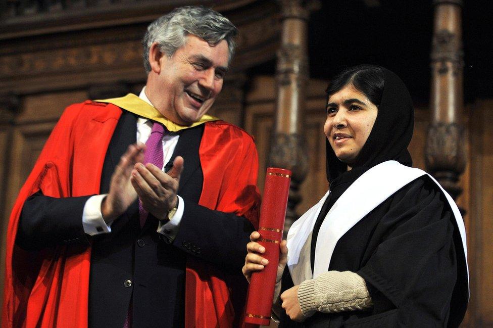 Gordon Brown and Malala