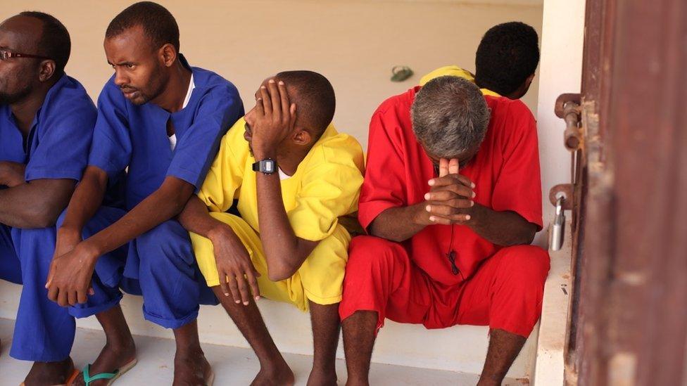 A prisoners in Garowe, Puntland