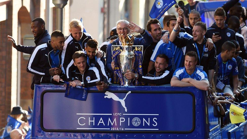 Leicester City title celebration