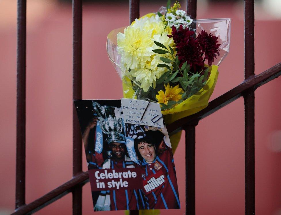 Tributes at Villa Park