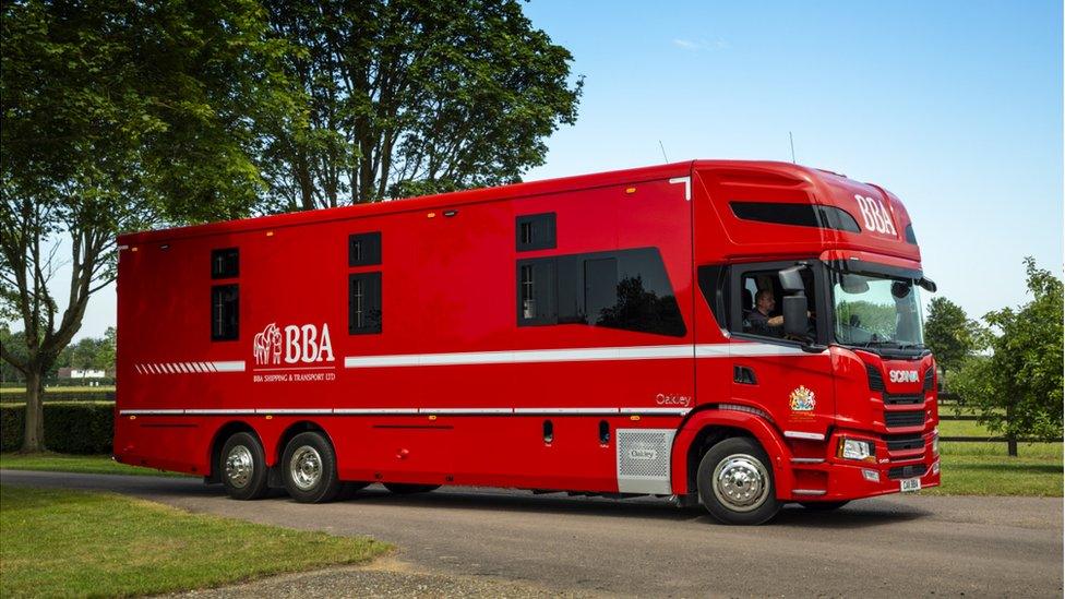 One of BBA's horse boxes