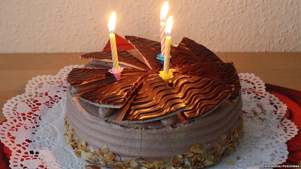 A birthday cake