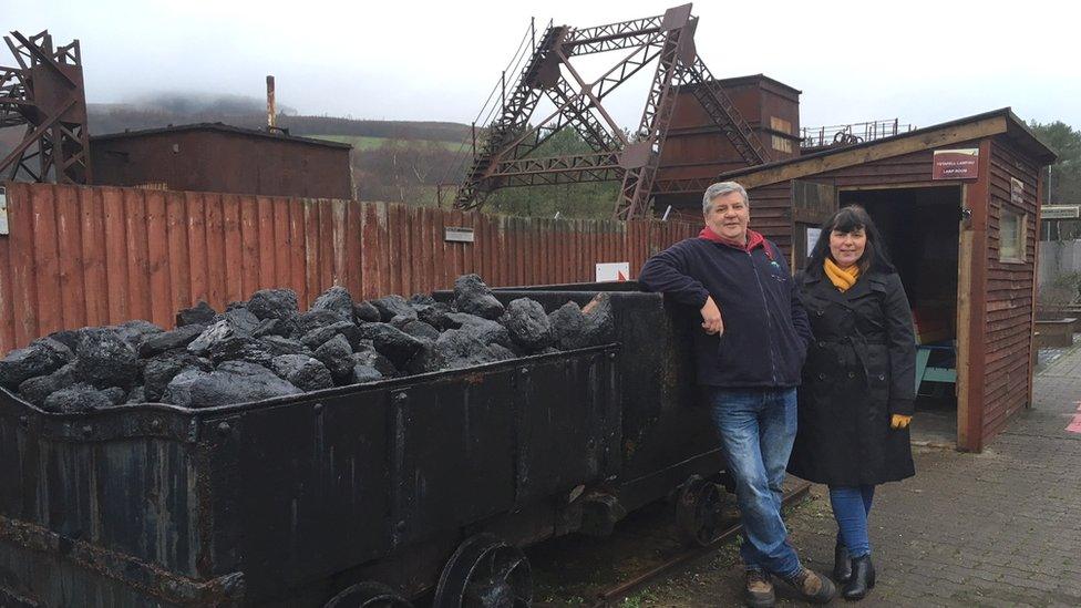 Cefn Coed Colliery Museum manager Keith Davies and Neath Port Talbot councillor Sian Harris