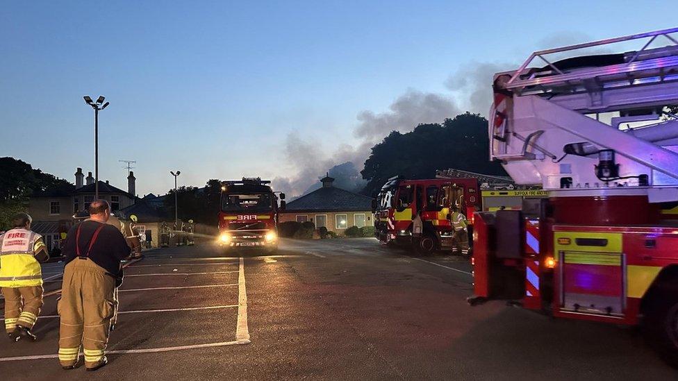 Fire at Riverhills Health Club in Bramford Road, Ipswich