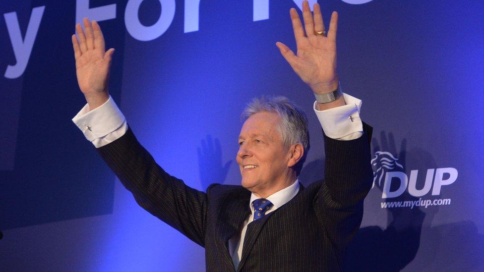 The DUP's Peter Robinson