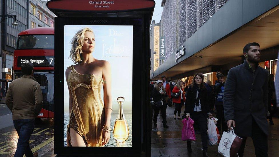 Shoppers on Oxford Street